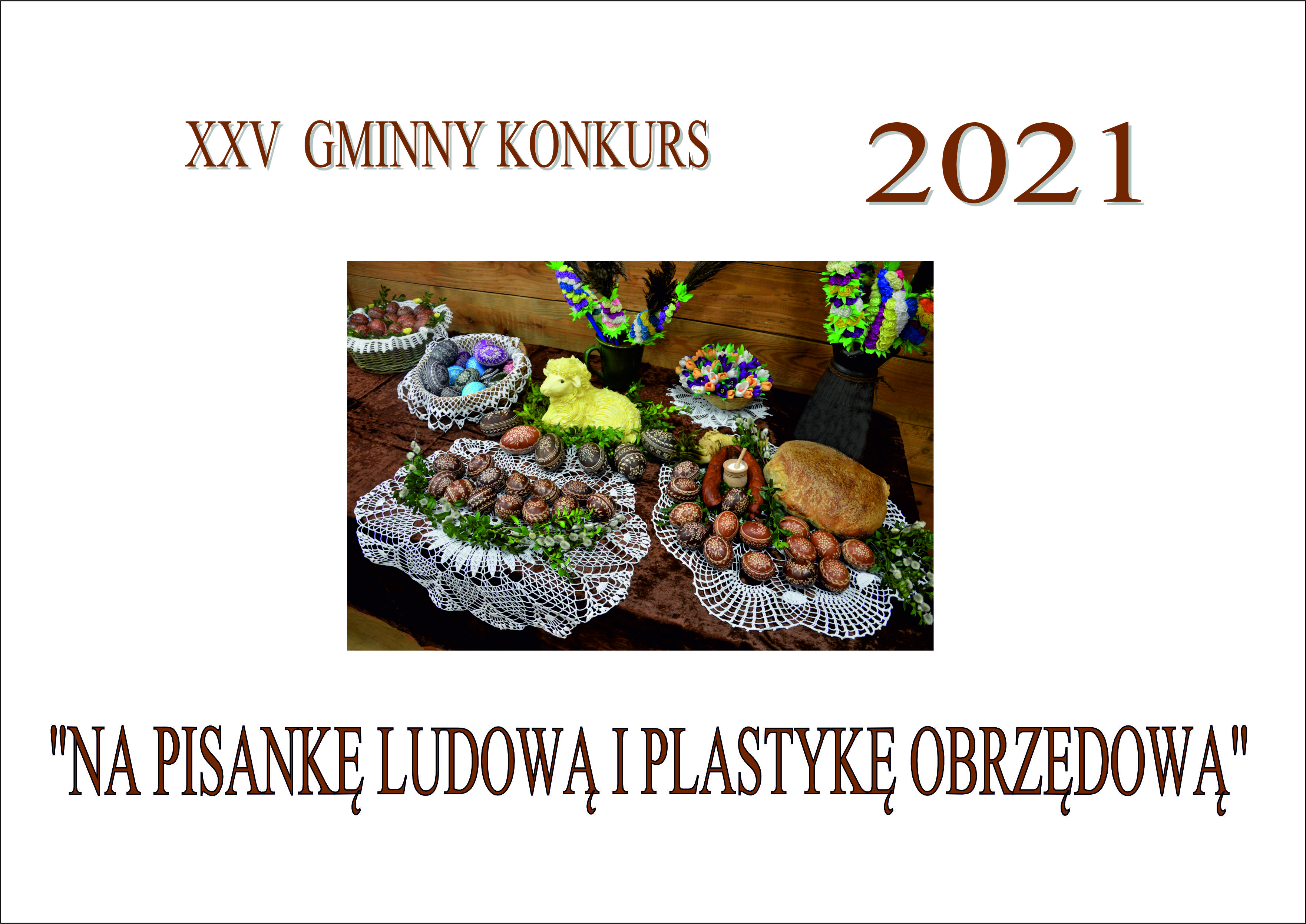 Plakat informujący o konkursie