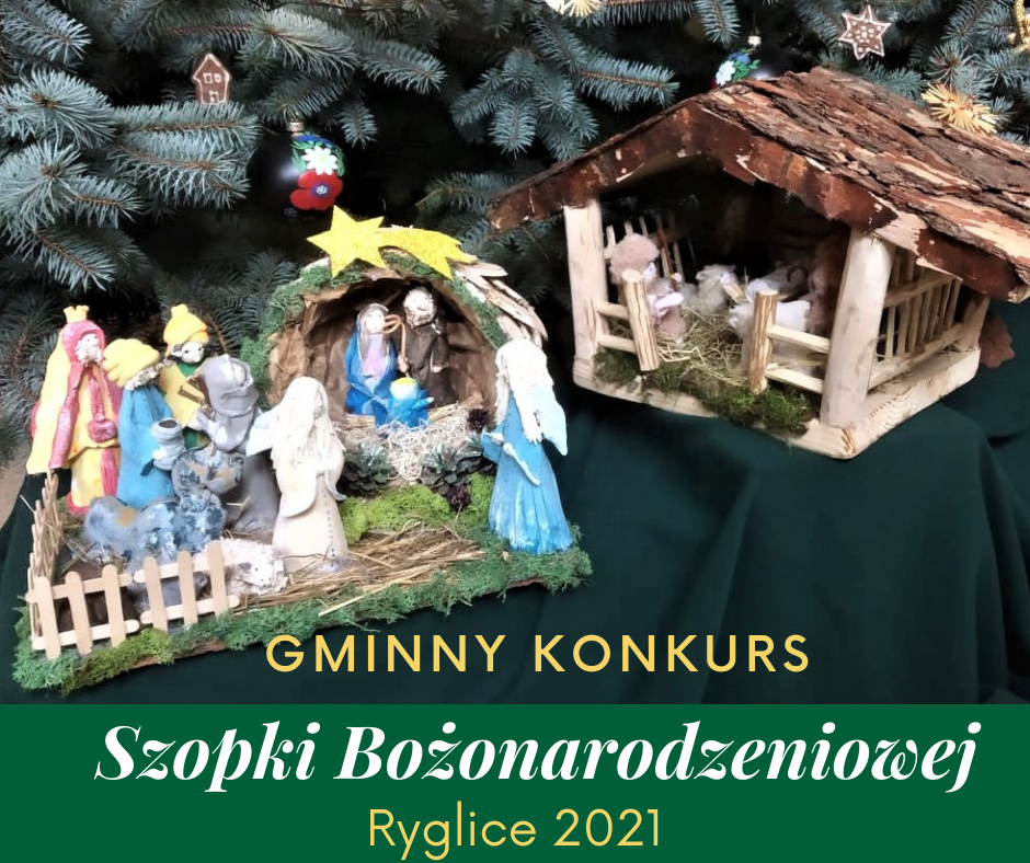 Plakat informujący o Konkursie na Szopkę Bożonarodzeniową