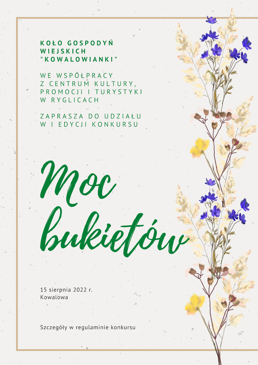 Plakat informujący o wydarzeniu