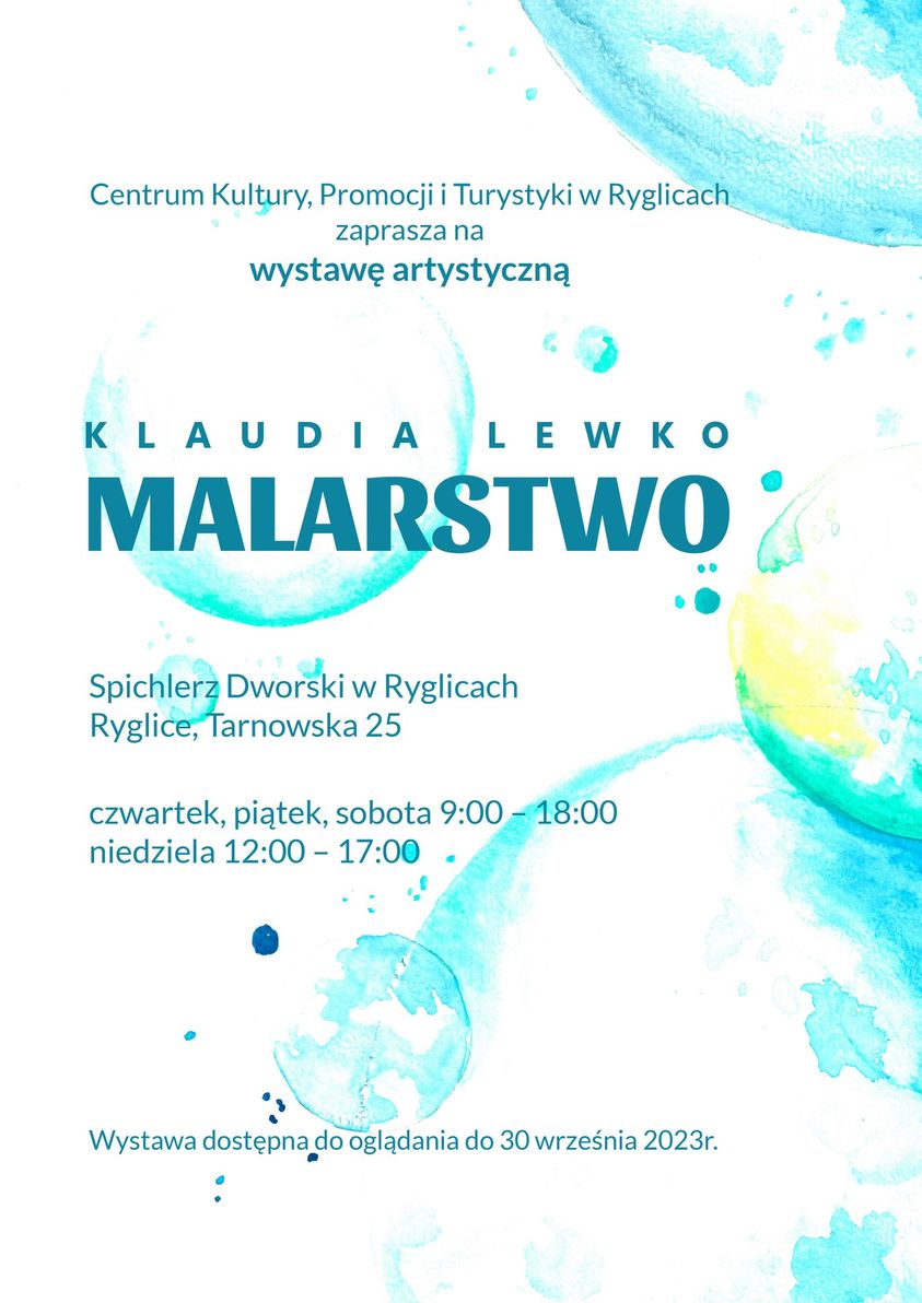 Informacja o wystawie Klaudii Lewko