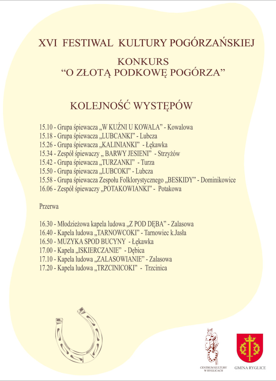 Kolejność przesłuchań konkursowych