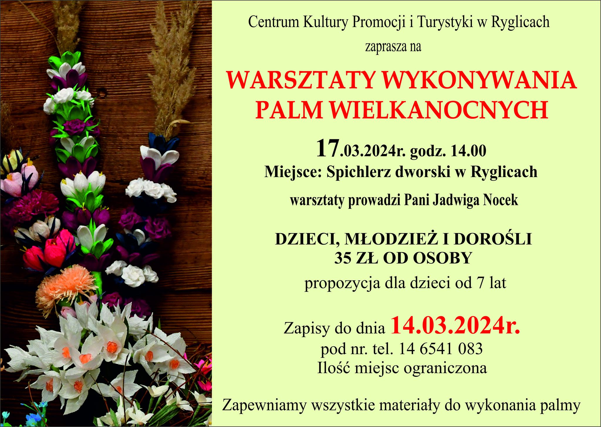 Informacja o warsztatach