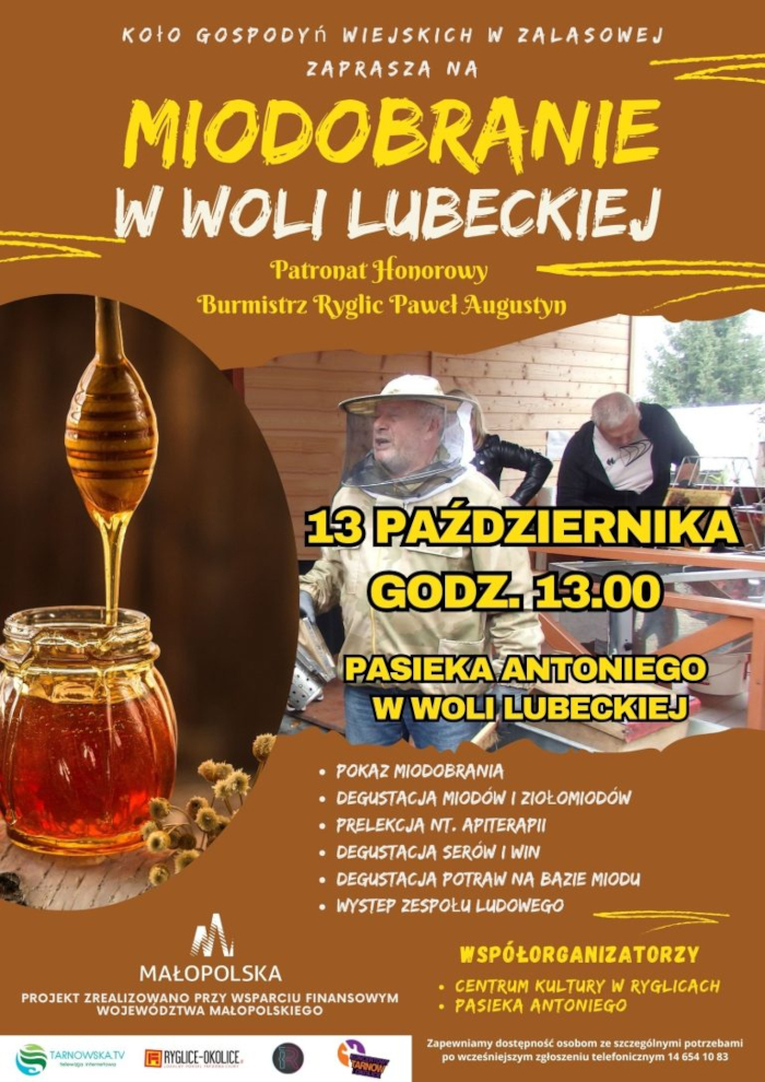 Informacja o Miodobraniu w Woli Lubeckiej