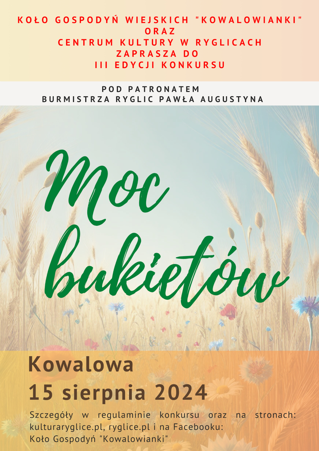 Informacja ogólna o konkursie Moc bukietów