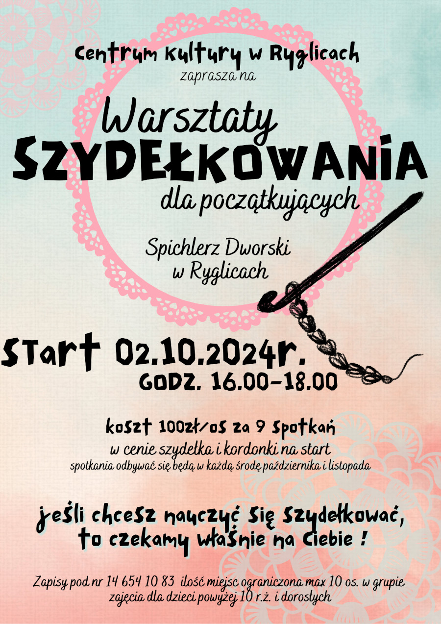 Informacja o warsztatach szydełkowania
