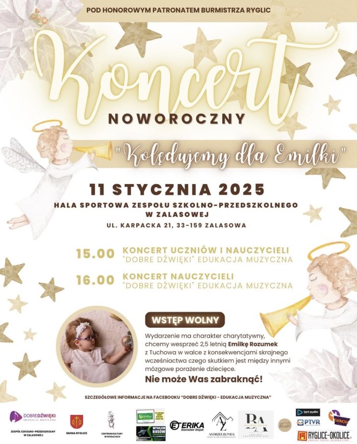 Informacja o koncercie dla Emilki