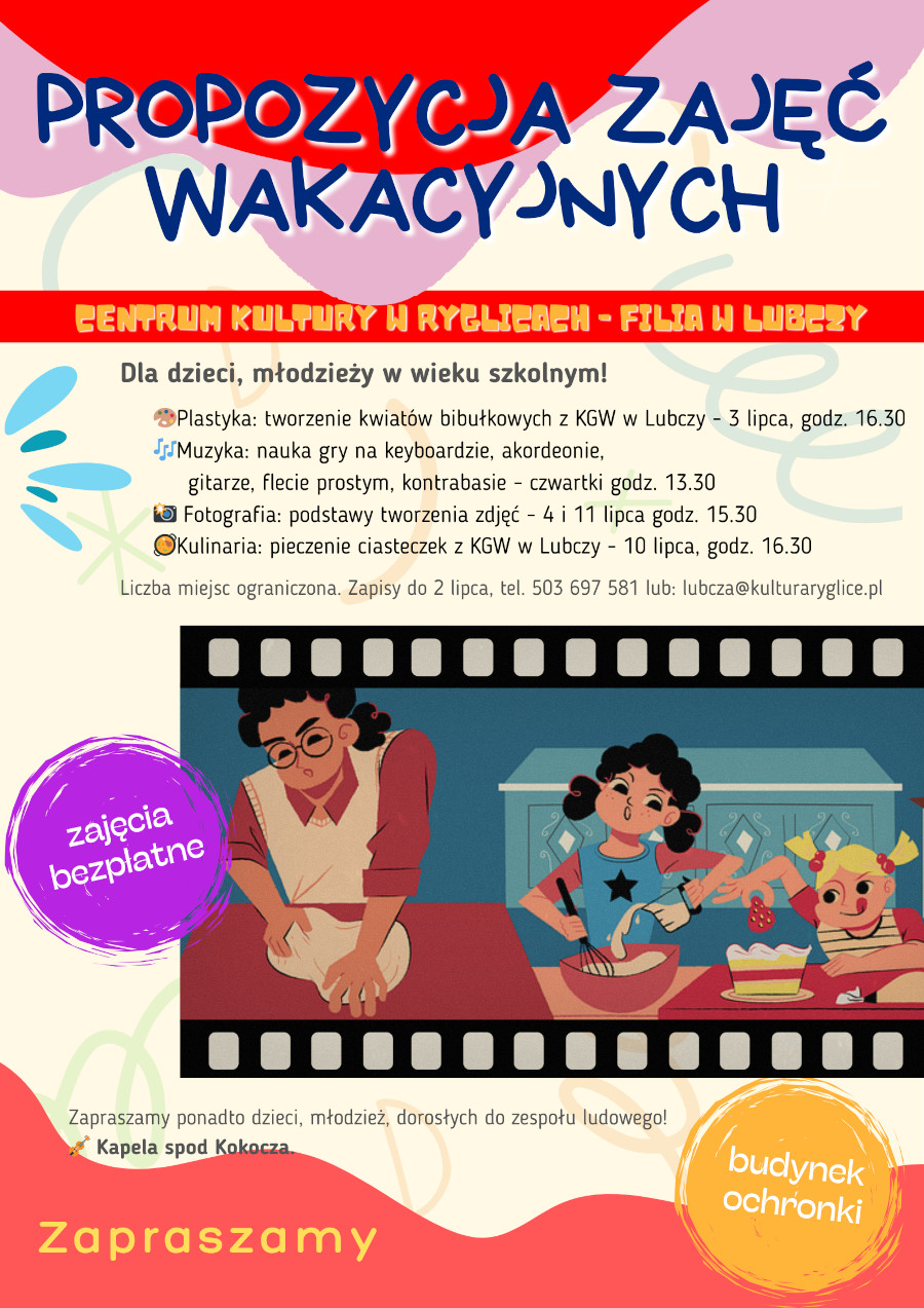 Zajęcia wakacyjne w Lubczy