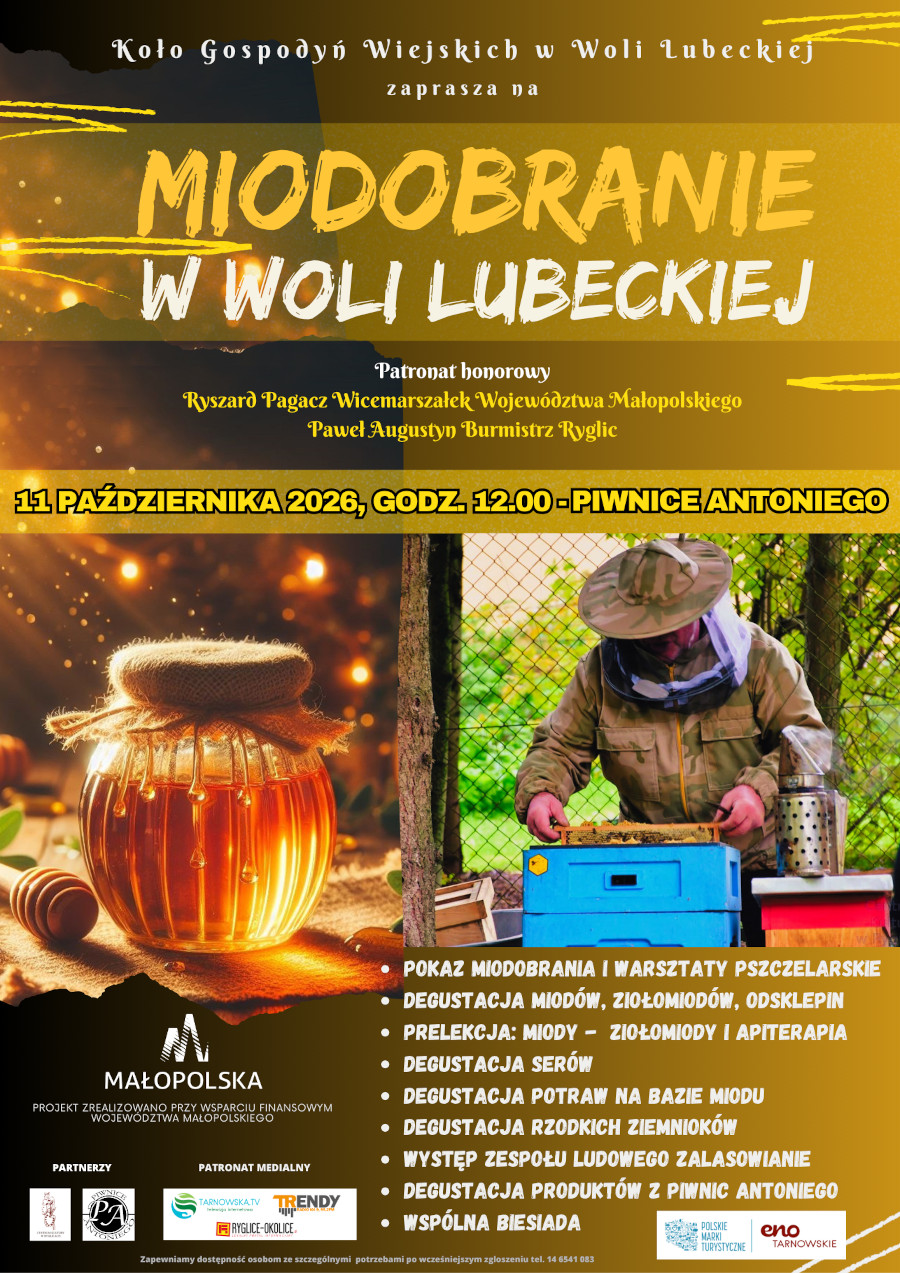 Informacja o Miodobraniu w Woli Lubeckiej