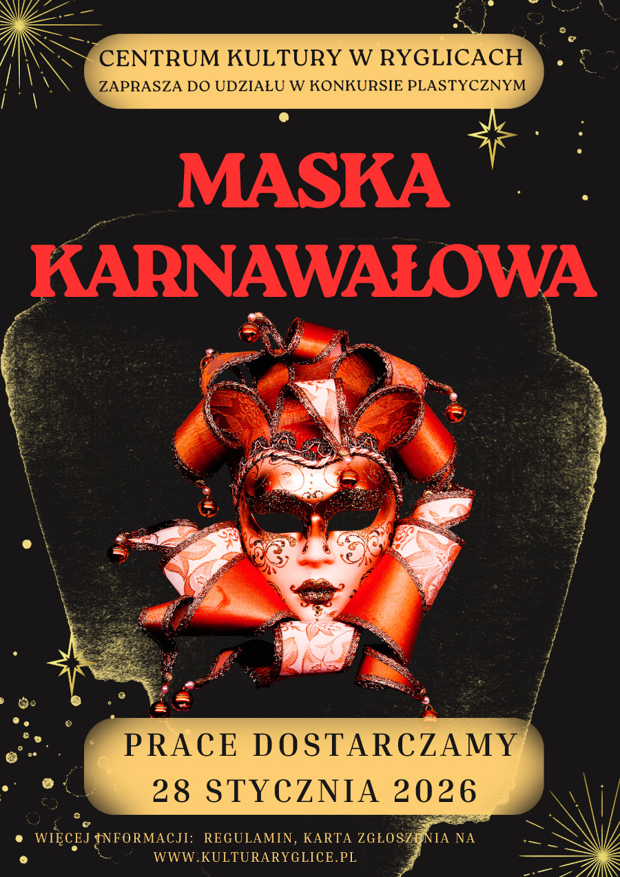 Informacja o konkursie na maskę karnawałową