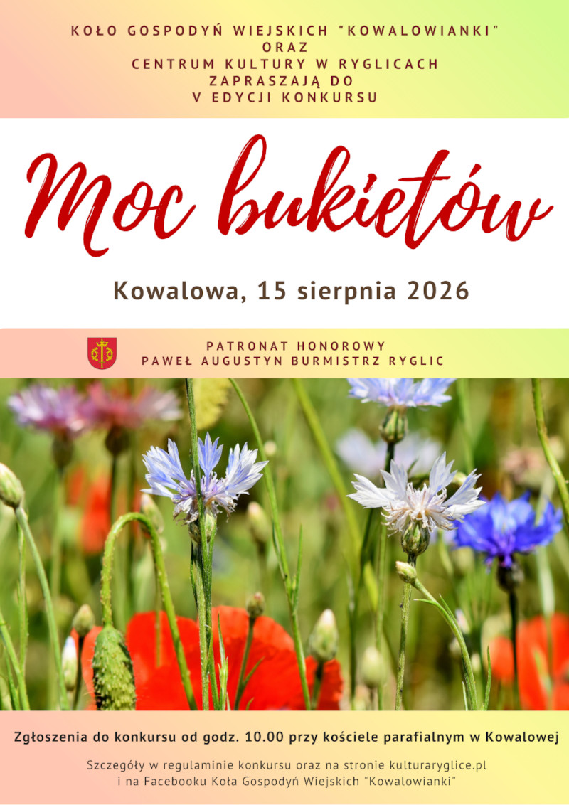 Informacja o konkursie „Moc bukietów”