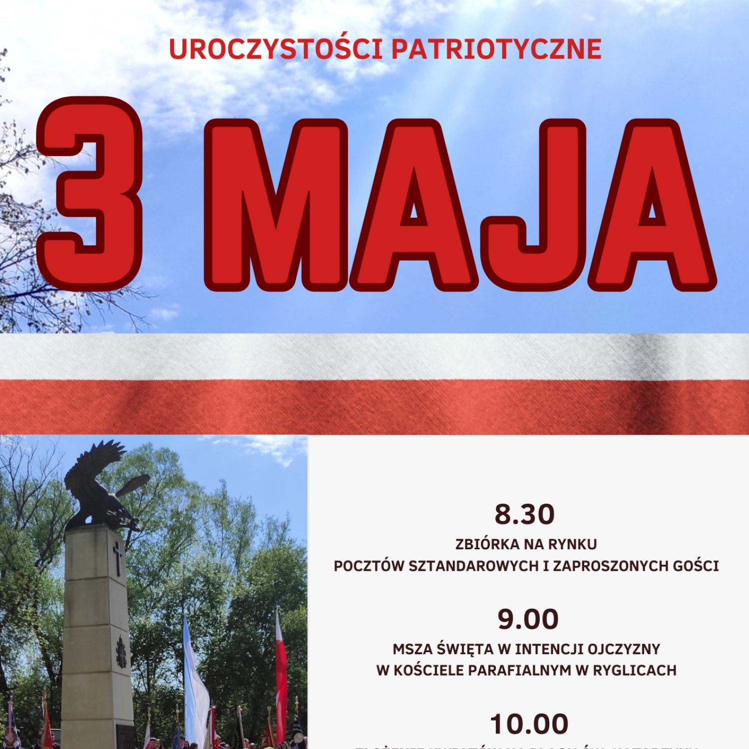 Uroczystości Patriotyczne 3 Maja w Ryglicach