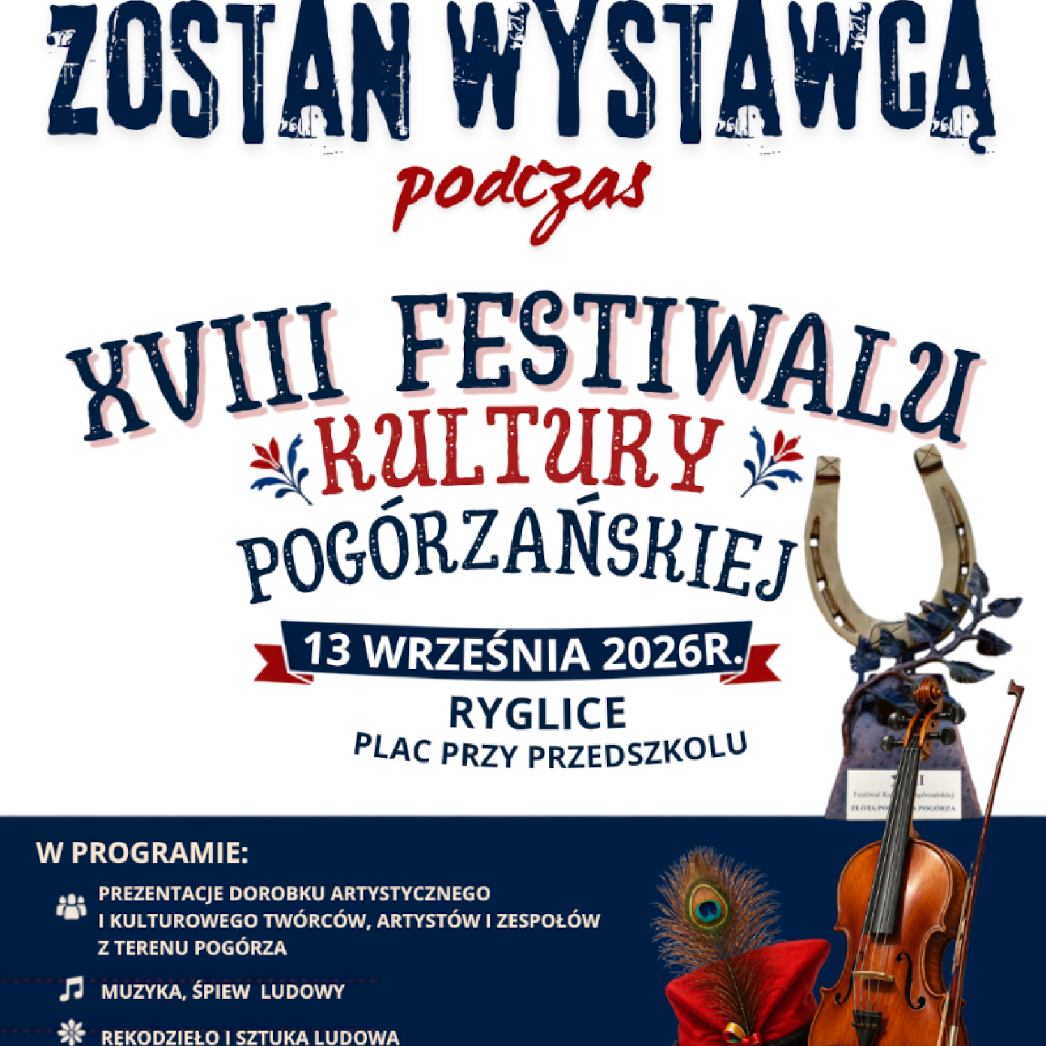 Zostań wystawcą na Festiwalu Kultury Pogórzańskiej